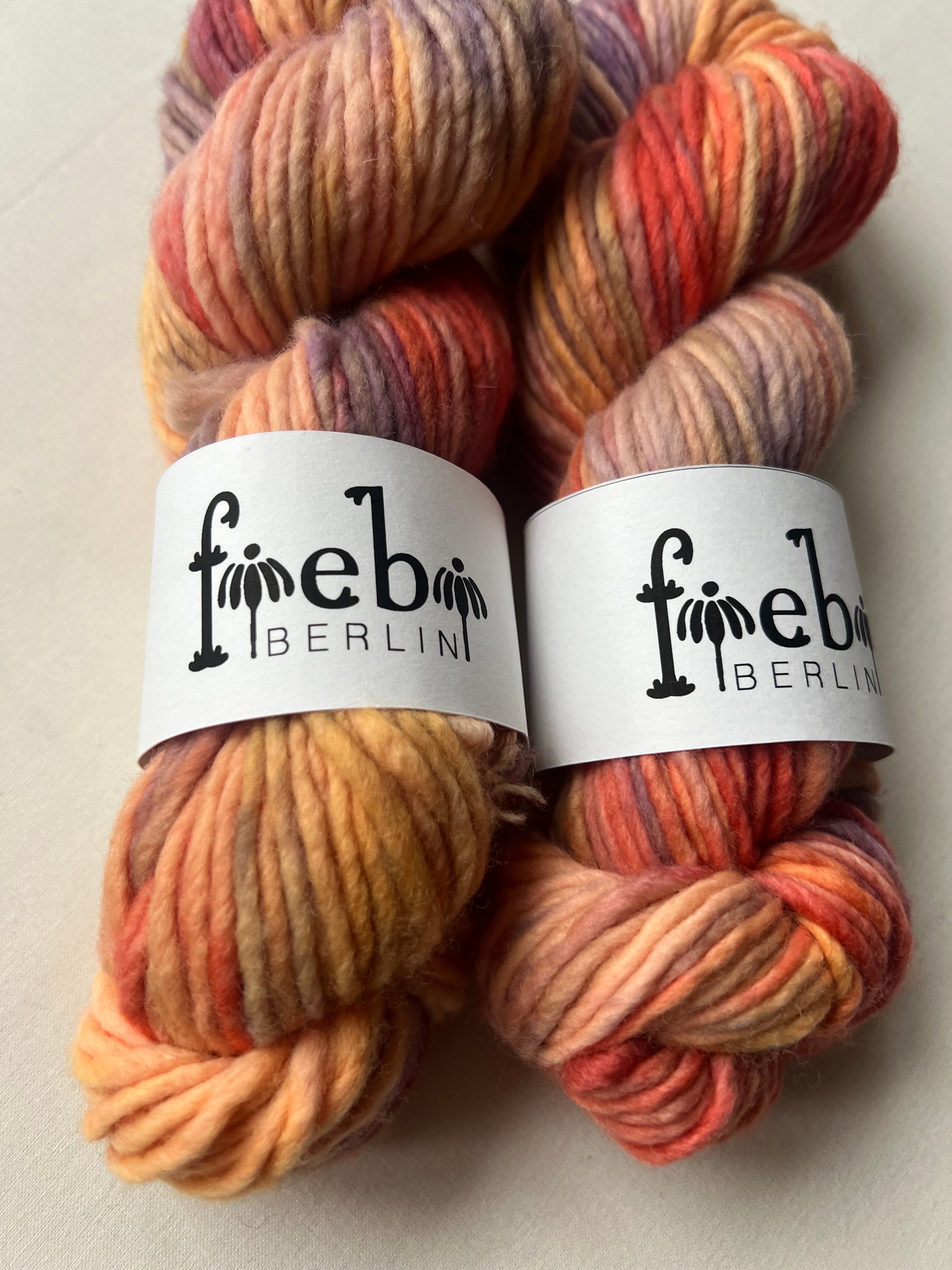 Sunset chunky Merino Wolle