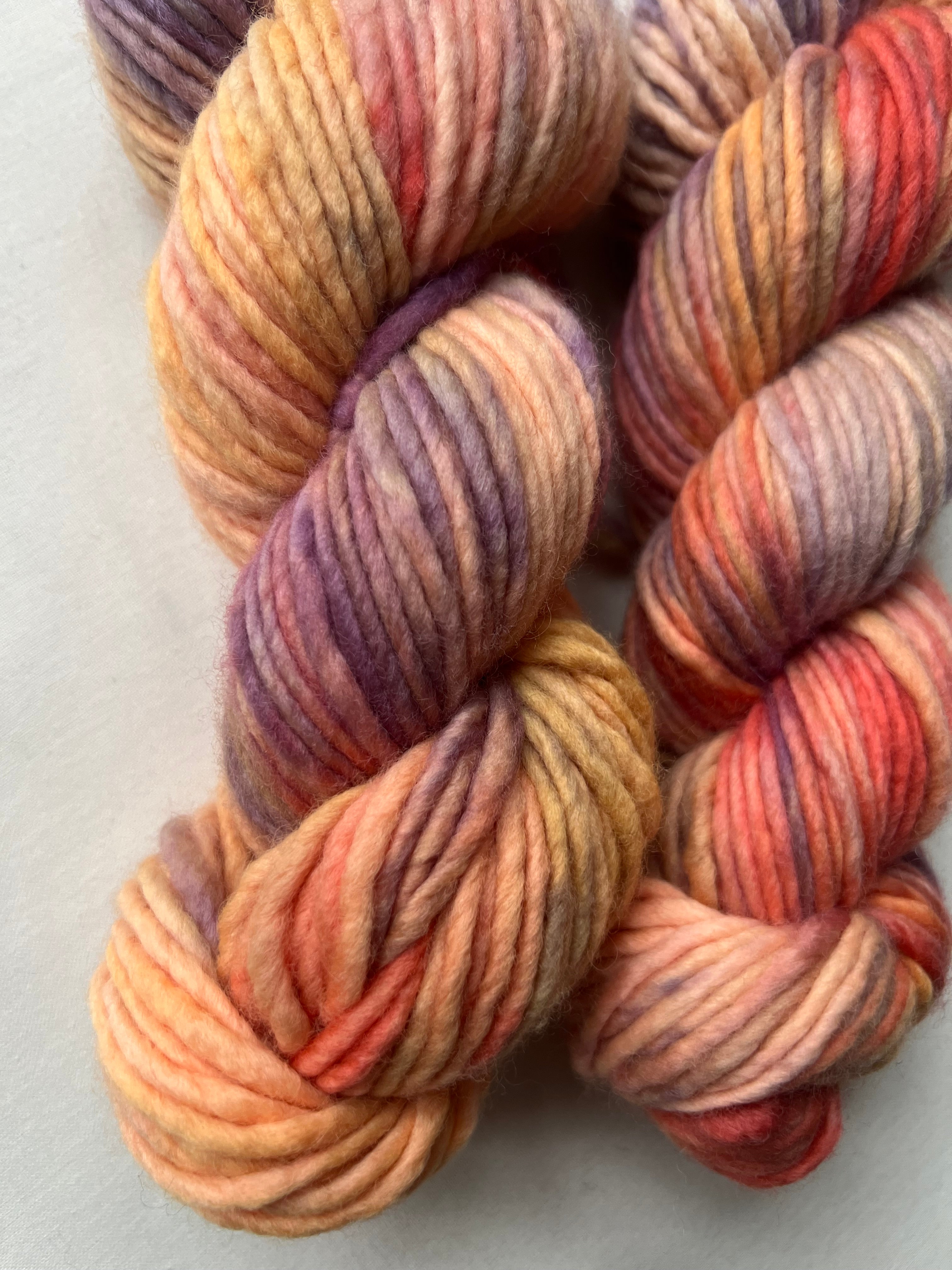 Sunset chunky Merino Wolle