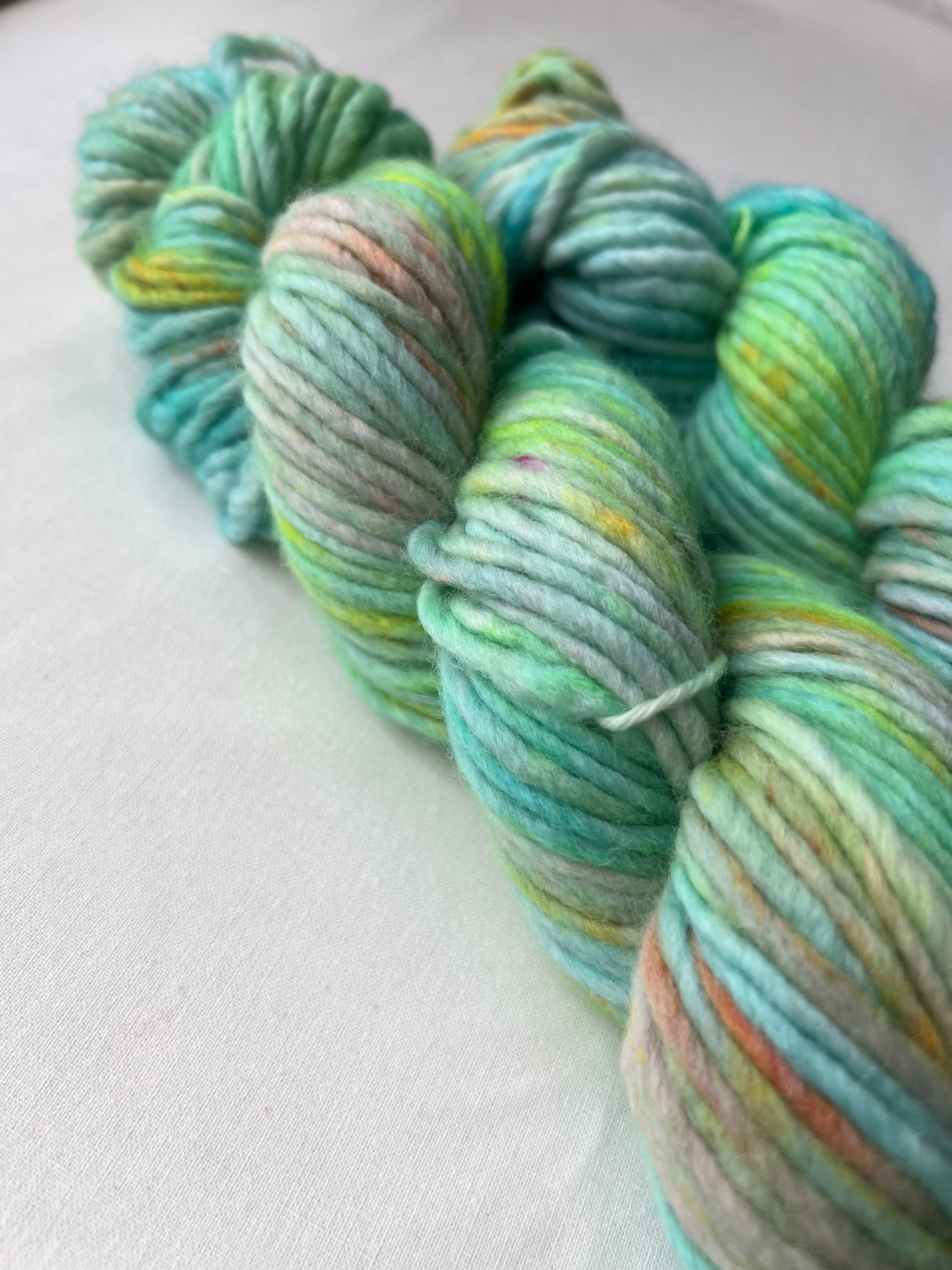 Fresh Greens chunky Merino Wolle