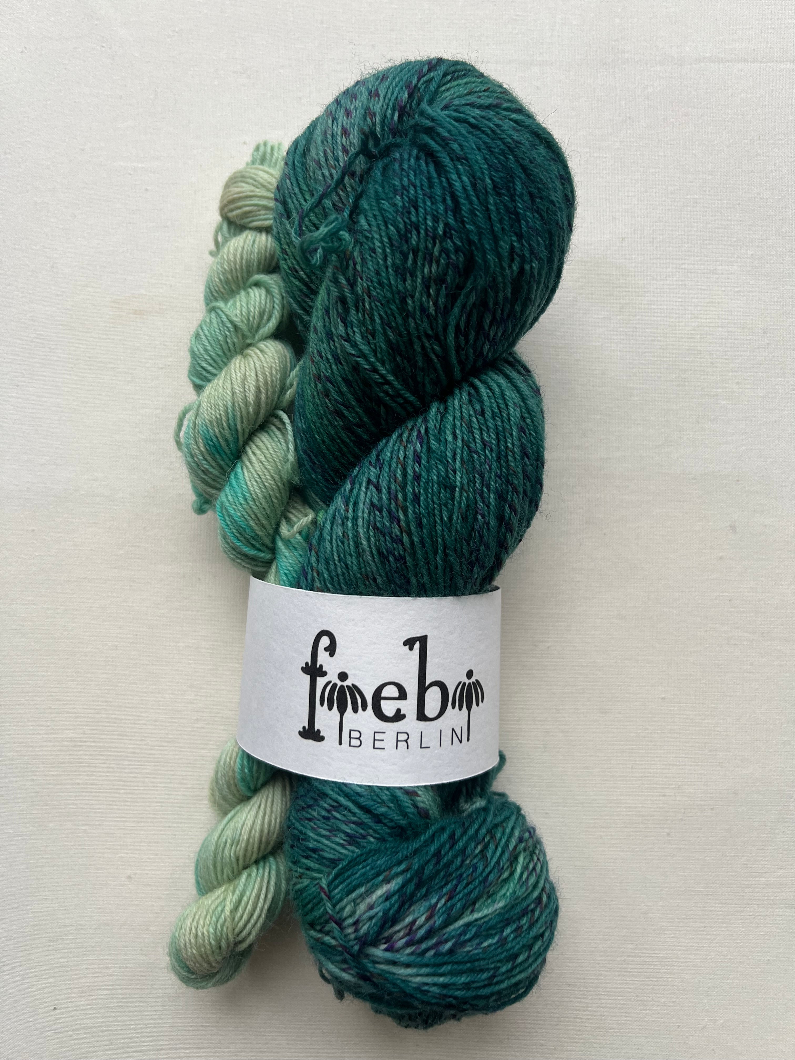 Green Rainbow Wollset