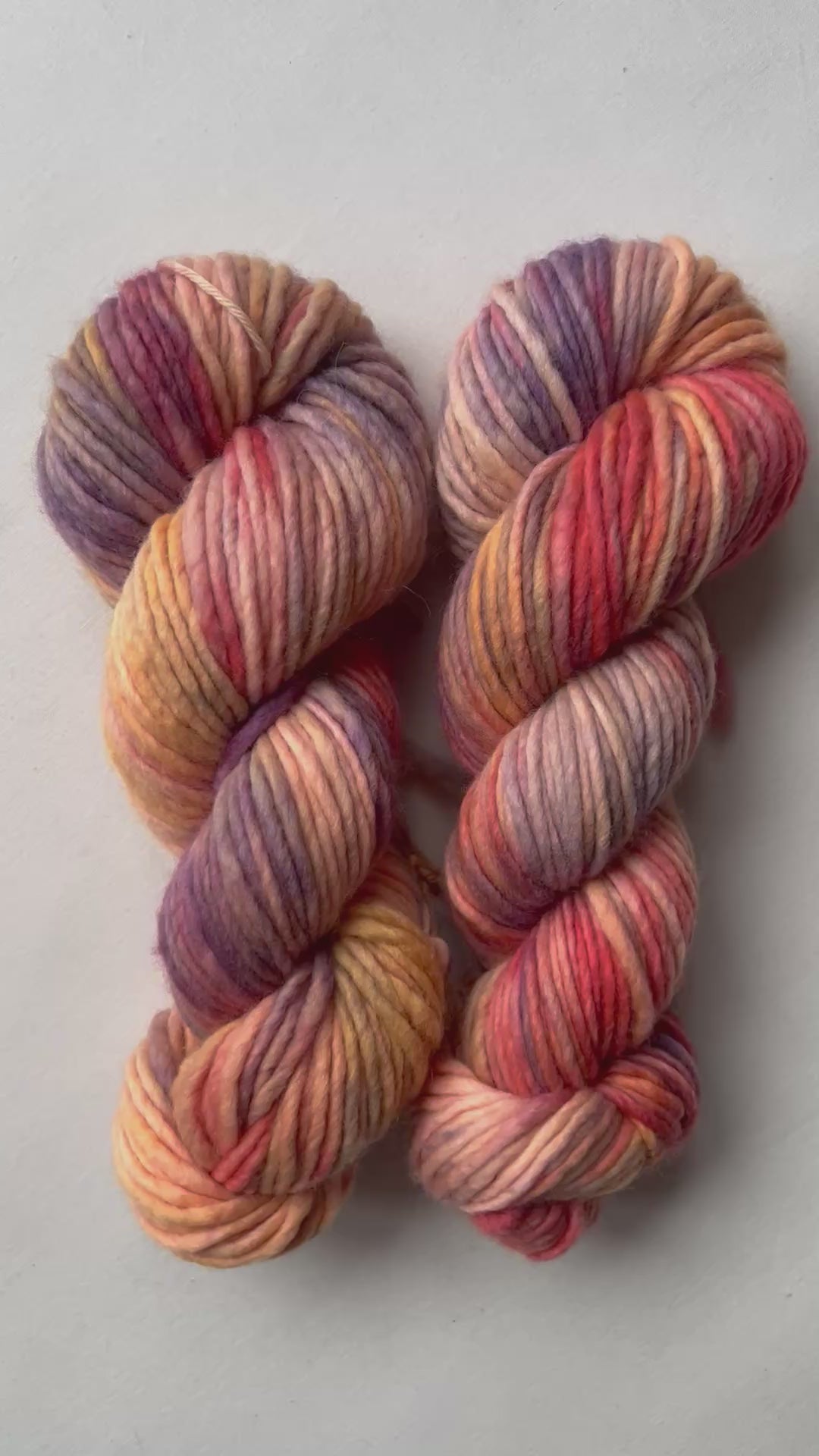 Sunset chunky Merino Wolle