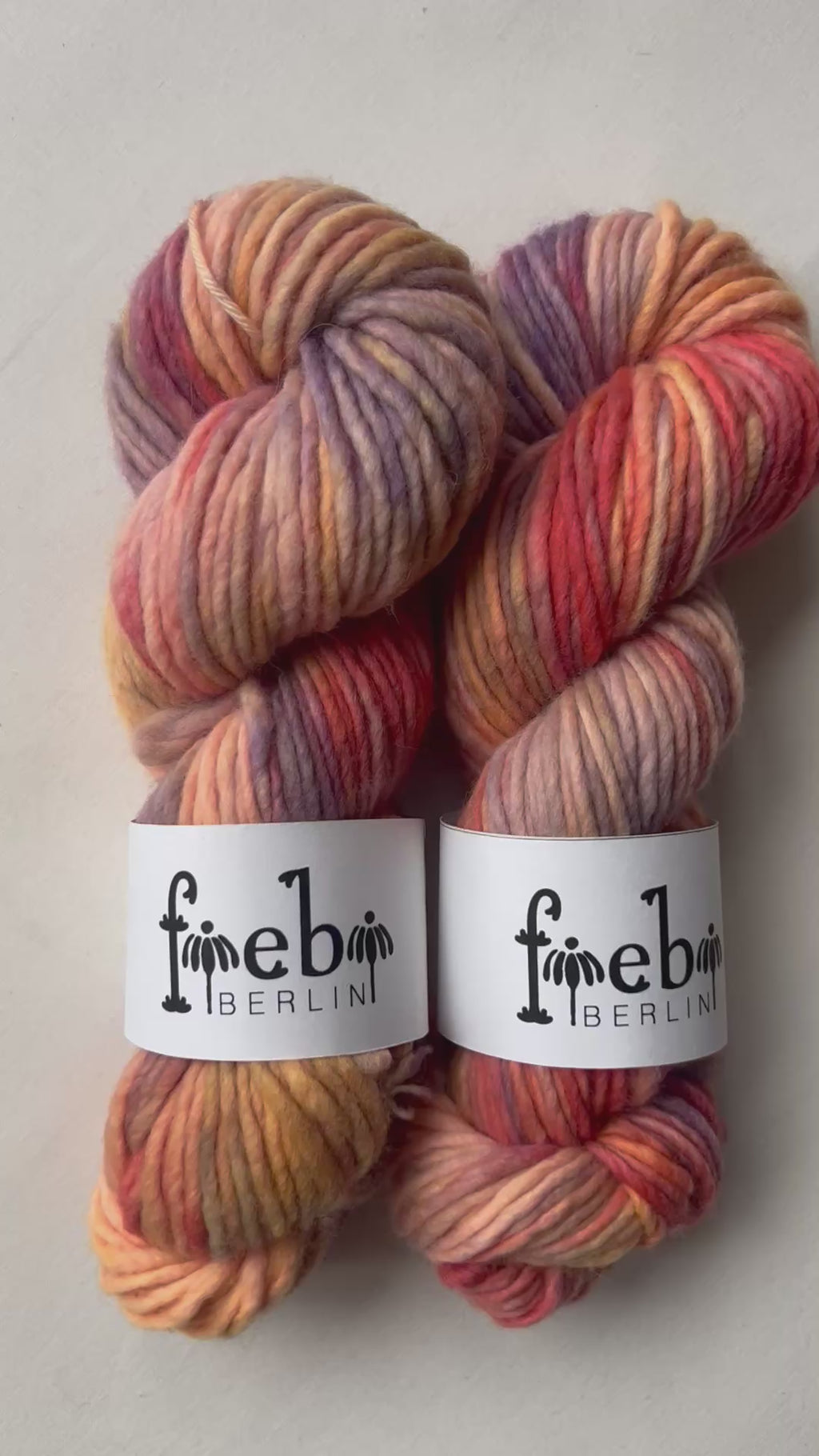 Sunset chunky Merino Wolle